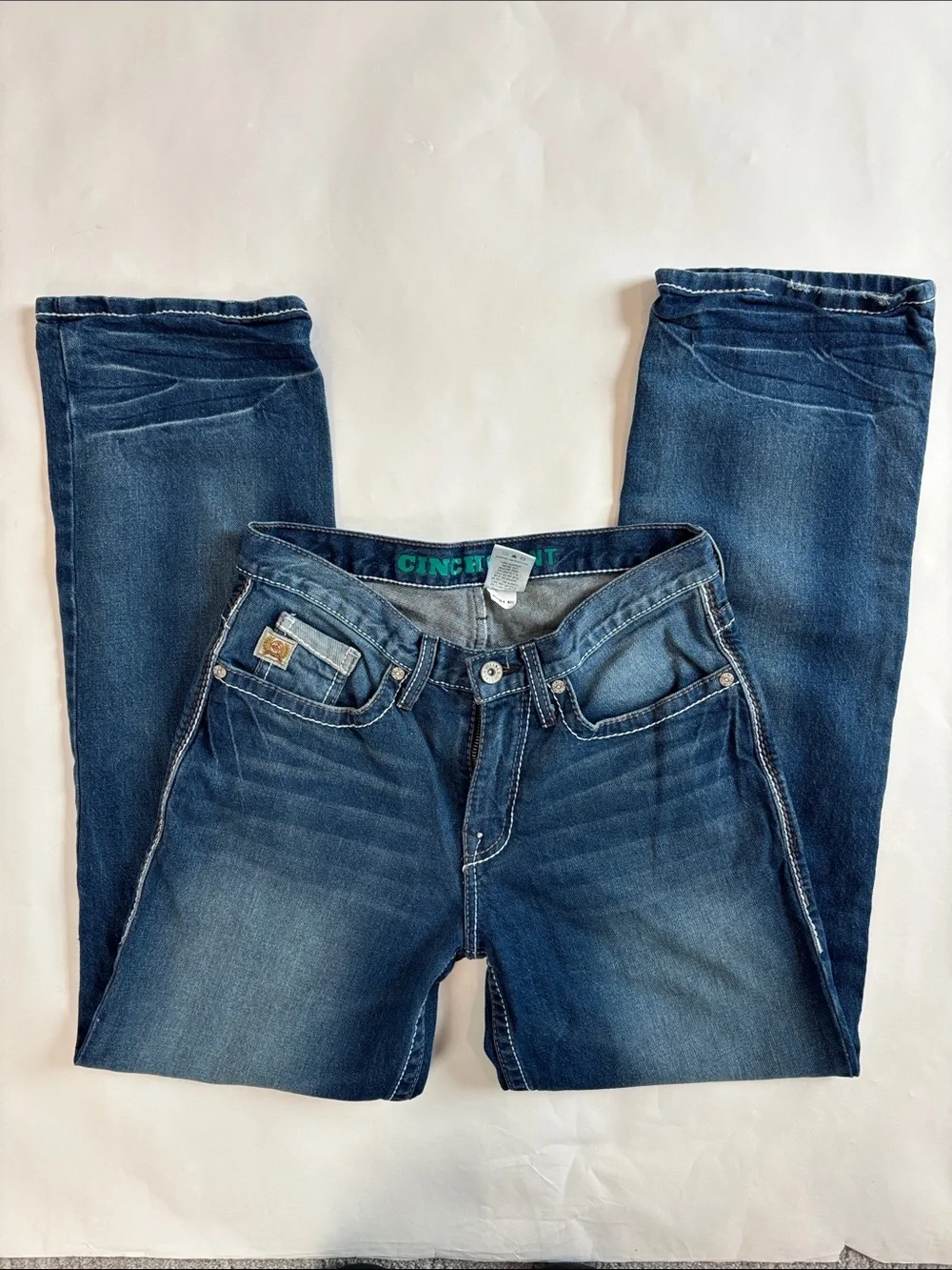 Cinch Grant Slim Straight Blue Jeans